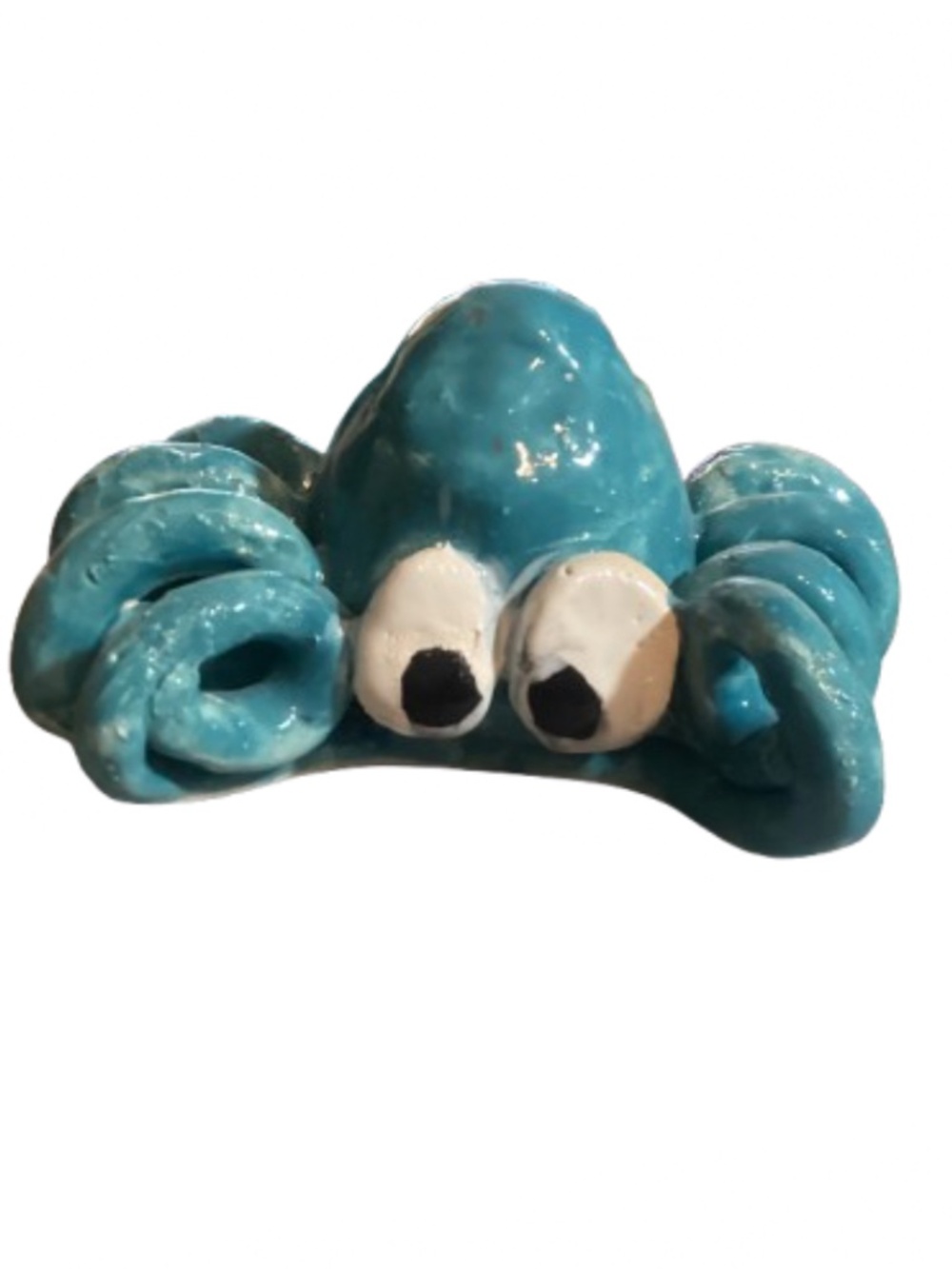 Turquoise Blue Octopus - Handmade Ceramic